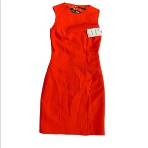 Zara Basic Red Orange  Sleeveless Dress Size XS